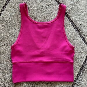 Lululemon Power Pivot Ribbed Tank Top Sonic Pink Size 4